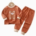 thumbnail image 4 of HFHAPW Toddler Baby Girl Boy Outfit Crewneck Long Sleeve Shirt Pullover Tops and Pants 2 Piece Clothes Set Fall Winter, 4 of 4