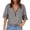 Grey, variant on Womens Athletic Tops Women's Casual Zip Neck T Shirt Loose Fit Mesh Half Sleeve Pullover Top for Everyday Comfort and Stylish Wear Blue XXL