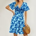thumbnail image 6 of GXIPO Sundresses Sexy Resort Wear for Women 2025 Hawaiian Summer Dress Blue 2XL, 6 of 6