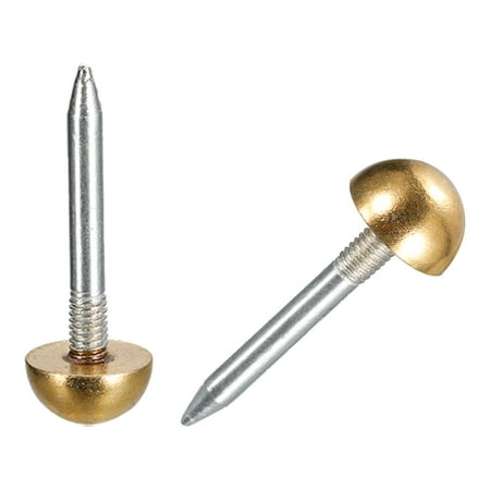 

Uxcell 10Pack 3/8 Dia Upholstery Tacks Furniture Tacks Nails Pins for Furniture Gold