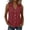 #0471-Wine, variant on Women's Sleeveless Shirts Collared Neck V Neck Button Down Blouses Office Smart Casual Style Lightweight Breathable Relaxed Fit Tops Gift