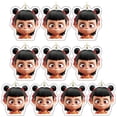 thumbnail image 4 of 10pcs películas de anime ne zha 2 colgante de cordón acrílico lindo llavero colgante colgante de coches colección de fanáticos, 4 of 8