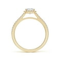 thumbnail image 2 of ANGARA Natural 0.52 Ct. Diamond Halo Engagement Ring in 14K Yellow Gold for Women (Ring Size: 12), 2 of 10