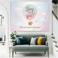 thumbnail image 6 of Bear Gender Reveal Backdrop Cute Hot Air Balloon Boy or Girl Reveal Photography Background Pastel Pink Blue Clouds Newborn Baby Shower Party Decorations Banner Supplies Photo Booth Props, 6 of 6