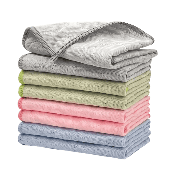 Cleaning Cloth,Highly Absorbent Kitchen Towels,Quick Drying Lint Free Dish Towels for Kitchen,8Pack,12×12 inch