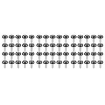 Hemoton 60 pcs License Plate Screws Aluminium Alloy License Plate Frame Screws for Motorcycle 6mm Black