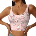 thumbnail image 1 of Saiise Easter Rabbit Print Sports Bras for Women,Racerback Running Bra Workout Crop Tank Tops Longline Sports Bra Push up-Large, 1 of 8