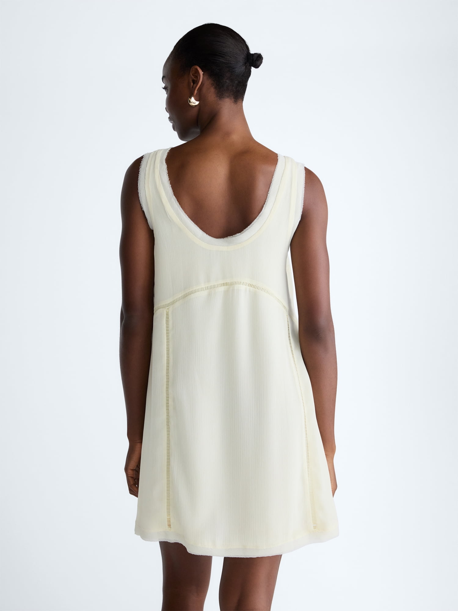 Scoop Women's and Women's Plus Embroidered Mini Dress, Sizes XS-4X