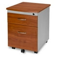 thumbnail image 3 of OFM Modular 2-Drawer Mobile File Cabinet - 17" Width x 21.25" Depth x 24" Height - Letter - 2 Drawers - Glide Suspension - Melamine/Metal - Graphite, 3 of 4