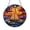 Stained Glass 9.84 Inch, variant on Nautical Sailboat Ocean Stained Glass Suncatcher Window Decor, Round Marine Glass Hanging Ornament
