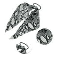 thumbnail image 3 of Unique Bargains 1 Pc Snake Pattern Triangle Ribbon Hair Elastic Band Black, 3 of 5