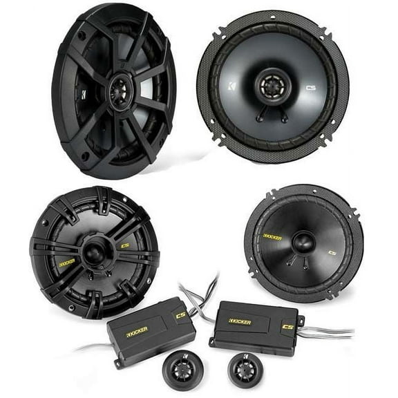 KICKER 43CSS654 6.5" Component Speakers (2)   (2) 43CSC654 6.5" Component Car Speakers Package