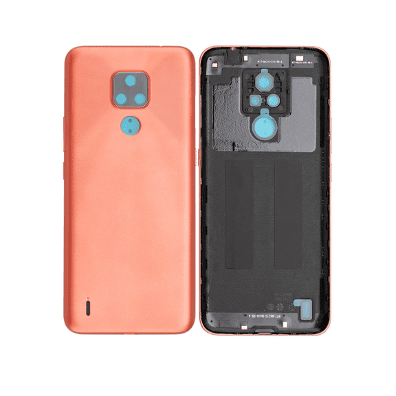 Replacement Back Cover Compatible For Motorola Moto E7 (XT2095 / 2020) (Satin Coral)