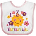 thumbnail image 3 of Inktastic Sun 1st Birthday Girls Baby Bib, 3 of 4
