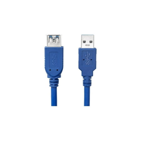 UPC: 0810606034695 | Rocstor 6FT USB 3.0 EXTENSION CABLE 6FT 1.83M F/M -TYPE A F/M BLUE Y10C262BL1