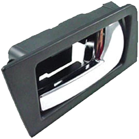 Dorman 81781 Rear Passenger Side Interior Door Handle for Specific Ford Models, Chrome Lever; Black Housing