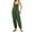 Green, variant on Lisingtool Womens Overalls Women's Sleeveless Overalls Jumpsuit Casual Solid Summer Wide Leg Bib Pants Bottons Jumpsuit Romper with Button Pockets Jumpsuits for Women Dressy Army Green