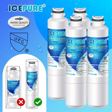 Refrigerator Water Filter Icepure Fit For Samsung DA97-08006A-1 RFG297HDWP (4Pack)