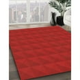 thumbnail image 3 of Ahgly Company Tapis Rond Lavable en Machine Intérieur Transitionnel Rouge, 3 Pieds Rond, 3 of 7