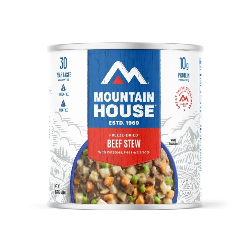(6 Cans Pack) Mountain House Beef Stew #10 Can Freeze Dried Emergency Camping Food ✅