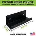 thumbnail image 3 of Soporte universal de acero para fuente de alimentación HIDEit Mounts Uni-PB, 3 of 7