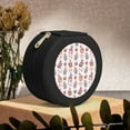thumbnail image 6 of Yiaed Hello Easter Print Travel Jewelry Case Bridesmaid Gift Boxes Jewelry Travel Organizer Small Round Jewelry Box Mini Storage-Black, 6 of 7