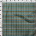 thumbnail image 4 of oneOone Cotton Flex Dark Teal Green Fabric Plaid Quilting Supplies Print Sewing Fabric By The Yard 40 Inch Wide, 4 of 4