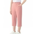 thumbnail image 3 of Juslio Girls Capris Kids Fashion Solid Color Cute Summer Leisure Pocket Cropped（Pink Capris， 5 Years）, 3 of 8