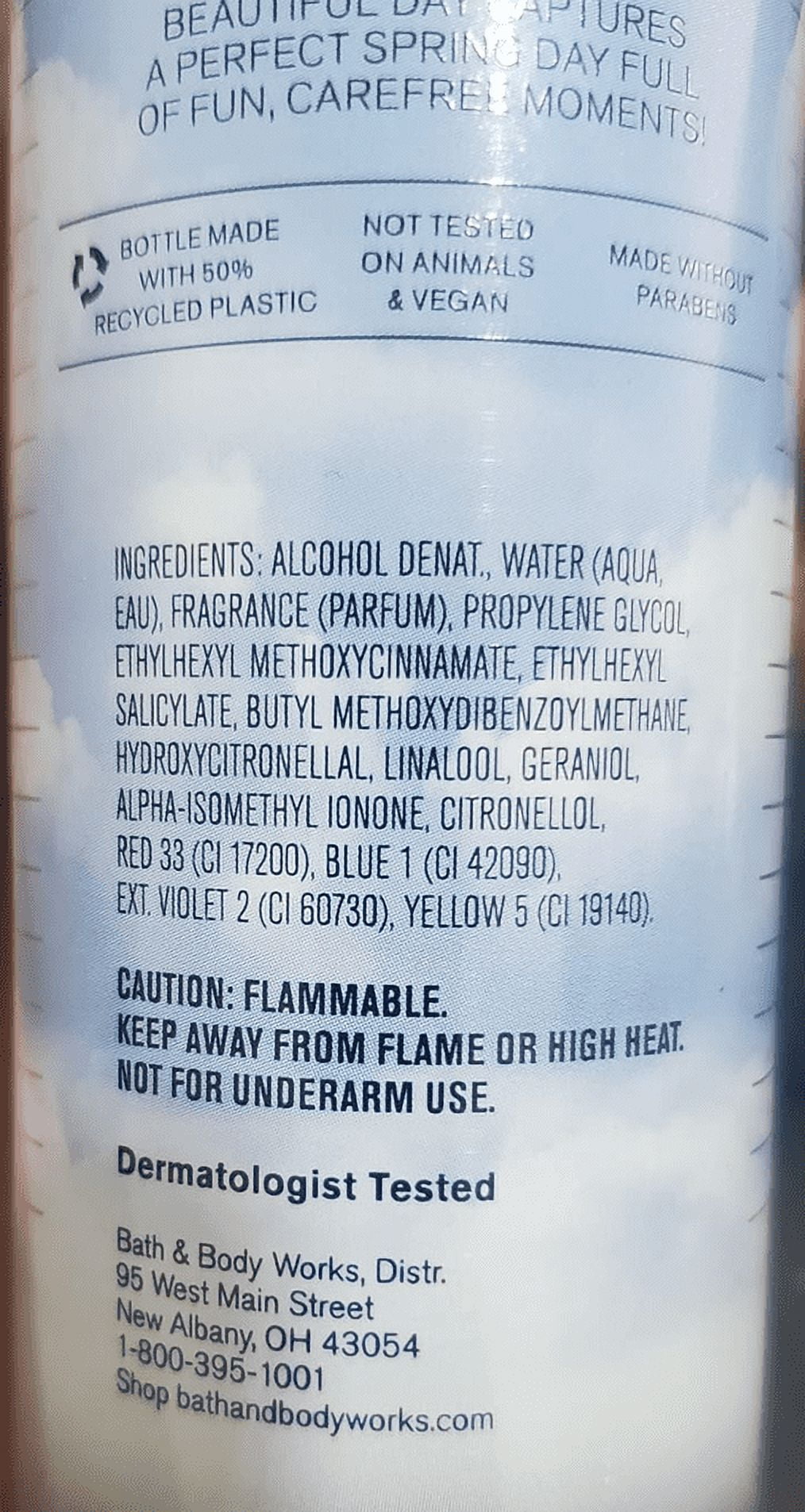 Bath and Body Works Beautiful Day - Fine Fragrance Mist, 8 Oz ( SET OF TWO )