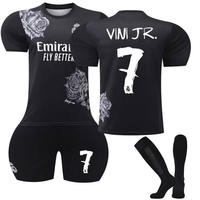 Maillot de Football pour Enfants Garçons Filles RODRYGO 11# VINI JR.7# MODRIC 10#
