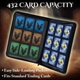 thumbnail image 3 of Star Mage Trading Card Binder - 9 Pocket Ringless TCG Binder - Premium Faux-Leather - 432 Side-Loading Pockets - Perfect Storage Holder for MTG, and Many TCG & Trading Card Co, 3 of 8