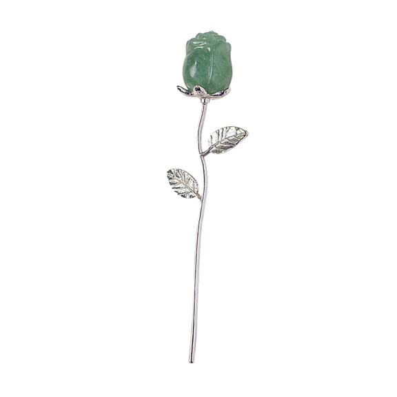Unique Handmade Crystal Rose Sculpture with 90Percent Transparencies as Romance Gift for Valentines Day Wedding or Birthday Celebration