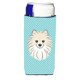thumbnail image 1 of Aisladores de bebidas Checkerboard Blue Pomeranian Ultra para latas delgadas BB1145MUK Caroline's Treasures BB1145MUK, 1 of 1