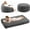 Grey, variant on SUNBURY Giant Bean Bag Chair Bed for Adults, Full Size Convertible Bean Bag Chair Folds from Lazy Chair to Floor Bed, Love Sack Bean Bag, Big Sofa Bed, High-Density, Foam Filling, Pink