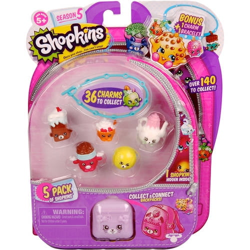 BRAND NEW & BOXED SHOPKINS SEASON 3 PACK OF 5 COLLECTIBLE MINI FIGURES 