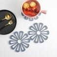 thumbnail image 4 of Flower Shaped Hot Pad Coaster Trivet Placemat for Dining Table Kitchen Office Use 1-Piece, 4 of 6