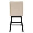 thumbnail image 2 of CorLiving Leilani Modern Tufted Indoor Counter Height Bar Stools with Back and Wood Legs - Set of 2, 2 of 9