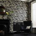 thumbnail image 1 of Graham &amp; Brown Honolulu Gold Wallpaper, Black/Metallic, 1 of 4