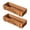 Brown, variant on jinwen Wood Planter Box Rectangle Succulent Container for Farmhouse Balcony Wedding Blue