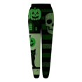 thumbnail image 5 of Green Fall, Autumn, & Halloween Themed Pajama Pants Men & Women Loose Fit Lounge Pants, Comfy Loungewear L, 5 of 6