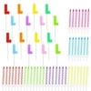 96 Piece Letter L Birthday Cake Candles Set with Holders Value Pack, for Baby Shower Kids Birthday Graduations Anniversary Party Dessert Decoration