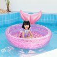 thumbnail image 5 of CHAO (Sirena rosa 150 cm) Anillo de natación inflable para niños, Ocean Ball, estera inflable para piscina, 5 of 5