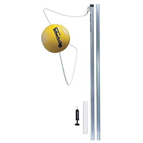 Park & Sun Sports Permanent Outdoor Tetherball Set with Accessories (2