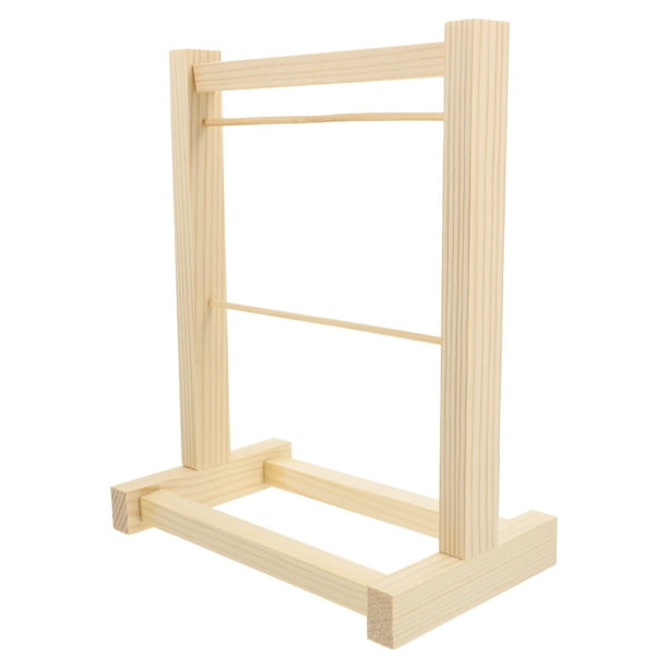 Perchero para muñecas, mini perchas, organizador de ropa, muebles para casa de muñecas, perchero de madera para colgar vestidos y atuendos, accesorios