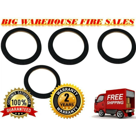 4 10" Black Carpeted MDF Car Stereo Speaker Woofer Subwoofer Sub Ring Spacer