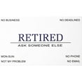 thumbnail image 3 of RXBC2011 Retired Business Cards Funny Retirement Gift (Pack of 50/With Black Stainless Steel Case) For Retired Men Women Coworkers Employees Boss Friend Colleague, 3 of 5