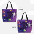 thumbnail image 2 of Balery Astronaut Bolsa de Mano para Mujeres con Cremallera, Bolsa de Gimnasio con Compartimentos, Bolsa para Laptop, Bolsa para Trabajo, 2 of 7