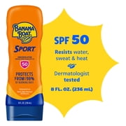 Banana Boat Sport SPF 50 Sunscreen Lotion, Sunblock Lotion, 8 Fl Oz