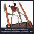 thumbnail image 4 of Apron for Men Women Waterproof Leather Apron with Pockets Cross-Back Straps for Kitchen BBQ Cooking Barber Barista Apron Handworking, 4 of 7