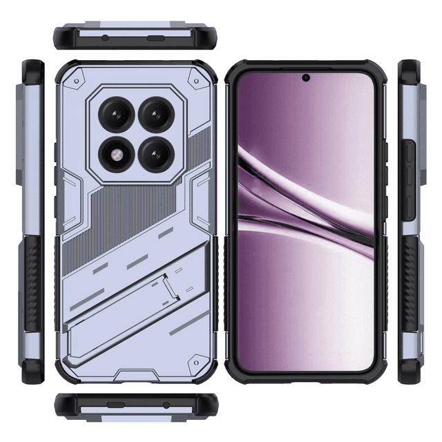 Funda GANGXUN Antigolpes para Xiaomi Redmi Note 15 Pro Plus 5G con Soporte Invisible, Antihuellas y Protección Completa